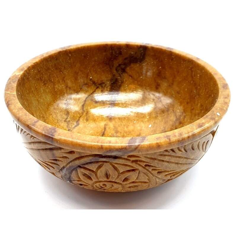 Bol Traditionnel Indien Pierre 13cm