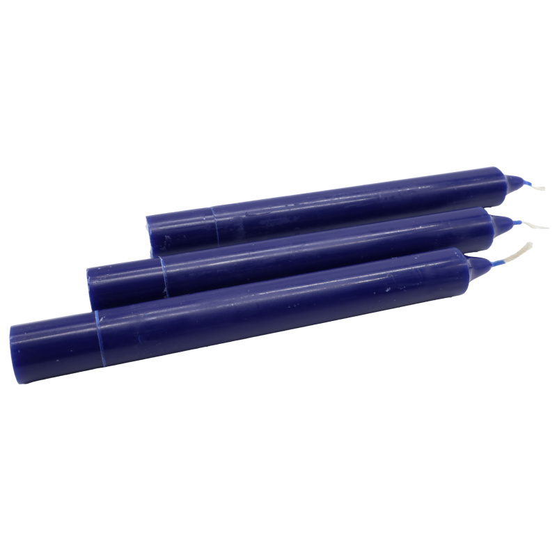 Bougie Teintée Masse 22cm - Bleu Marin