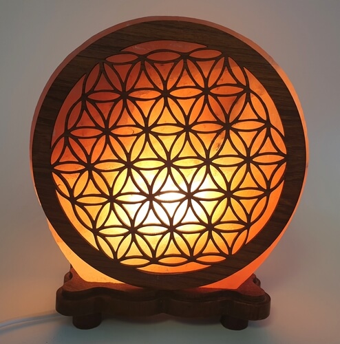 Lampe de Sel Fleur de Vie – Image 2