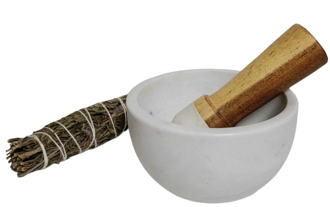 Mortier Marbre Blanc 11cm – Image 2