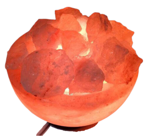 Lampe de Sel Himalaya Bol & Cristaux