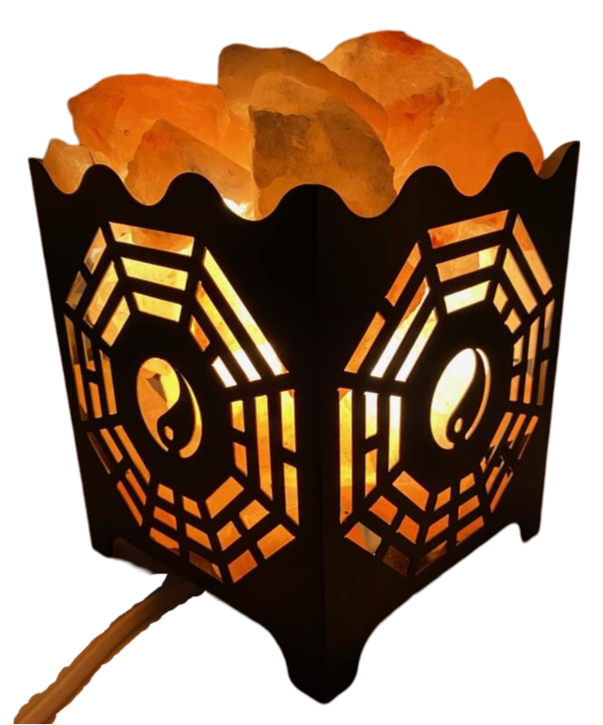 Lampe de Sel Panier Ying-Yang